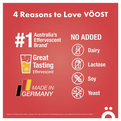 Voost Mega B Complex Effervescent Tablets 20 Pack - Boost Your Energy Levels
