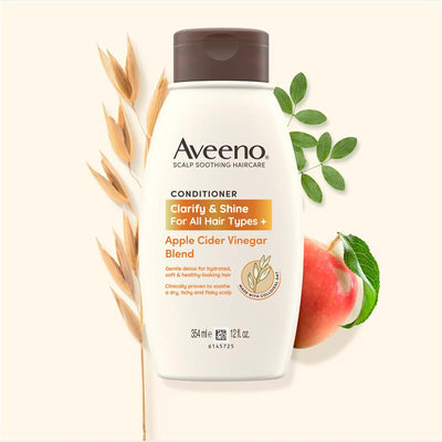 Aveeno Apple Cider Vinegar Clarifying Conditioner for Dull Hair - 354mL