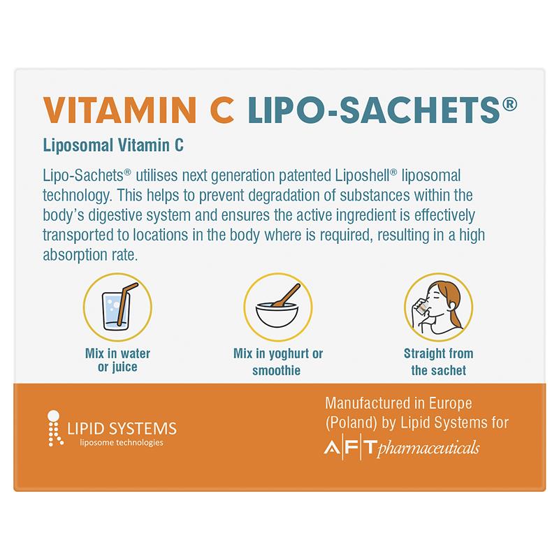 Lipo-Sachets Vitamin C Original 5g - 30 Sachets for Superior Absorption