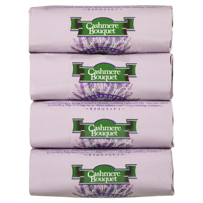 Cashmere Bouquet Lavender Bar Soap, 4 Pack 100g – Gentle Cleansing