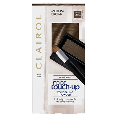 Clairol Root Touch Up Root Concealing Powder Medium Brown 2.1g - Quick Grey Coverage