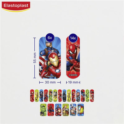 Elastoplast Disney Character Strips Marvel - 20 Pack