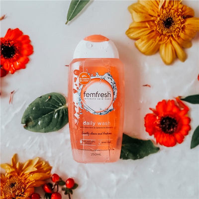 femfresh Daily Wash 250ml pH-Balanced Soap-Free, Aloe & Calendula