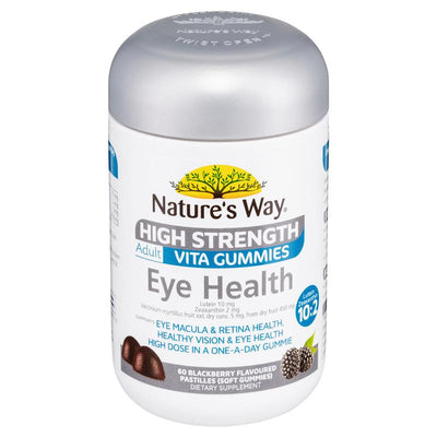 Nature's Way High Strength Eye Health Gummies with Lutein & Bilberry, 60ct