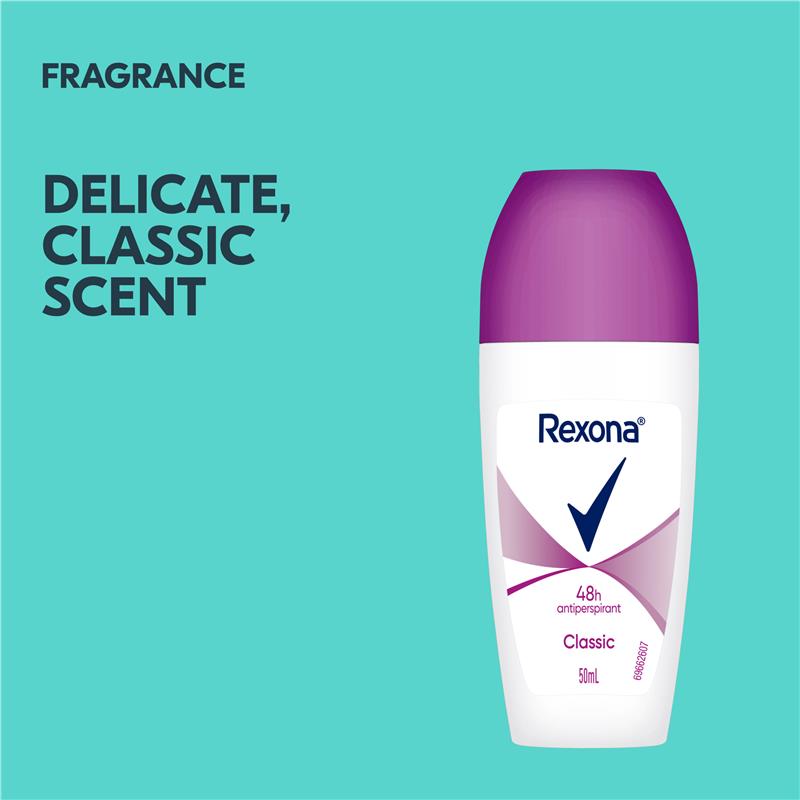 Rexona Women Classic 48-Hour Roll-On Antiperspirant Deodorant 50ml