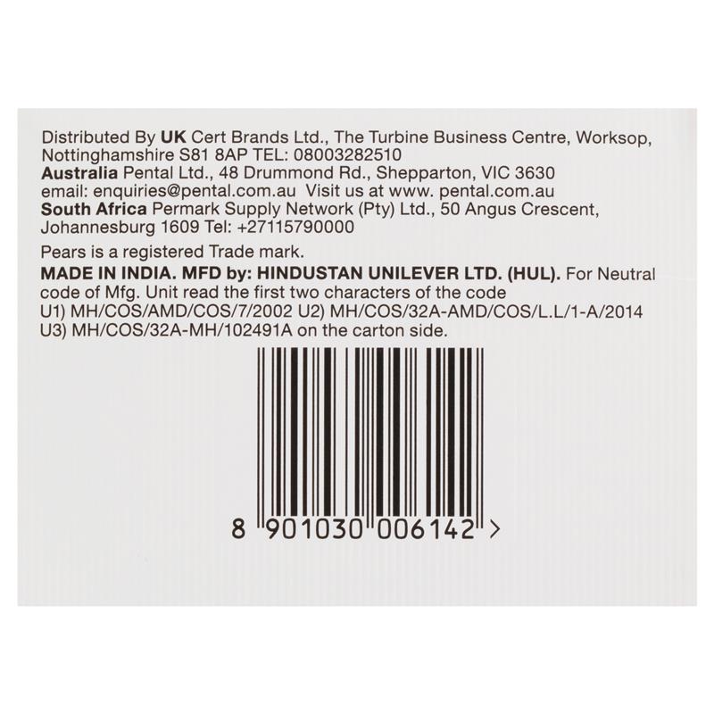 Pears Pure & Gentle Lemon Flower Soap, 3 Pack 125g