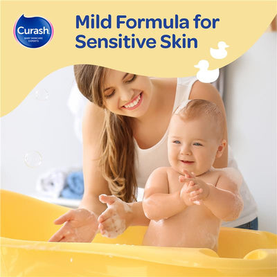 Curash Gentle Head To Toe Wash 400ml - Soap-Free & Mild Formula