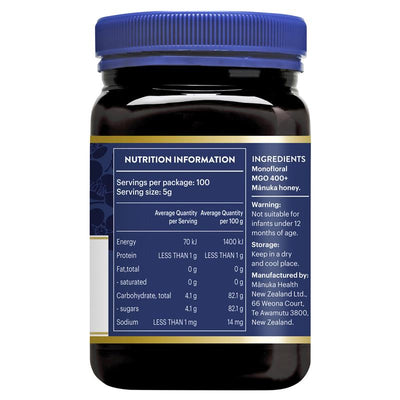Manuka Health MGO 400+ Manuka Honey 500g