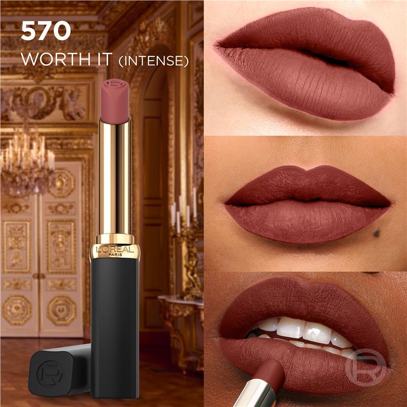 L'Oreal Paris Color Riche Volume Matte Nudes of Worth Lipstick 570 Worth It Intense