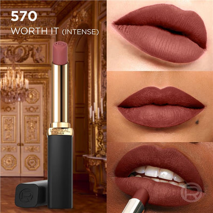 L'Oreal Paris Color Riche Volume Matte Nudes of Worth Lipstick 570 Worth It Intense