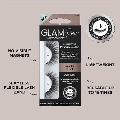 Glam By Manicare Pro Magnetic Infused Quinn Lashes Luxe - 2 Pack