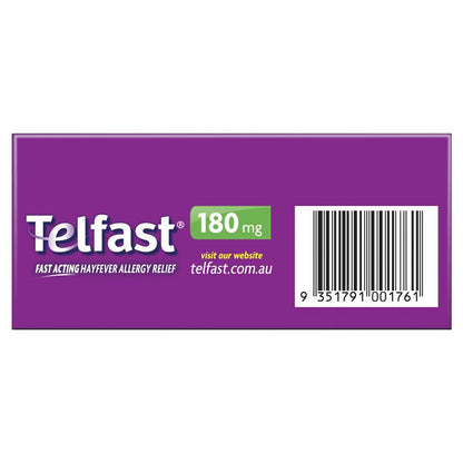 Telfast 180mg - 100 Tablets (Exclusive Size)