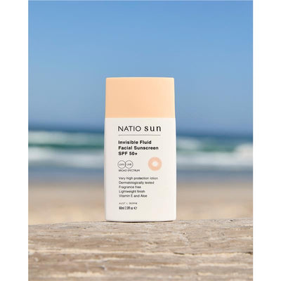 Natio Invisible Face Fluid Sunscreen SPF 50+ - 60ml