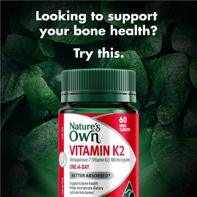 Nature’s Own Vitamin K2 180mcg Menaquinone-7 60 Tablets