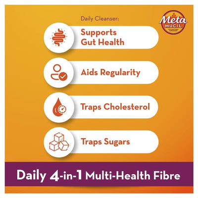 Metamucil Daily Fibre Supplement Smooth Wild Berry - 72 Doses