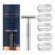 King C Gillette Double Edge Safety Razor + 5 Razor Blades - Ultimate Shaving Experience – view 5