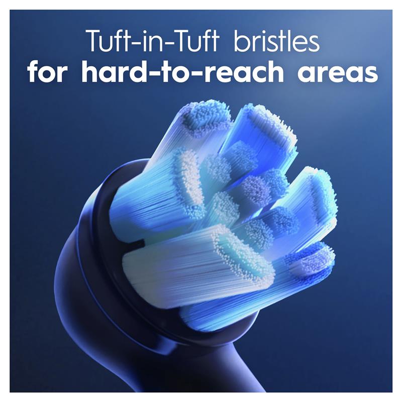 Oral-B iO Advanced Clean Electric Toothbrush Refills - Black, 4 Pack