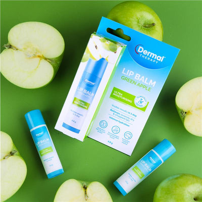 Dermal Therapy Lip Balm Stick Green Apple 4.8g - Hydrating Lip Care