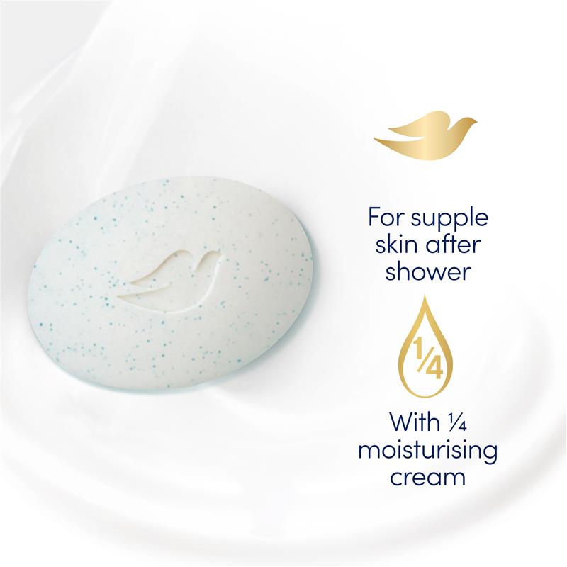 Dove Exfoliating Beauty Cream Bars 4x90g – Moisturizing & Cruelty-Free