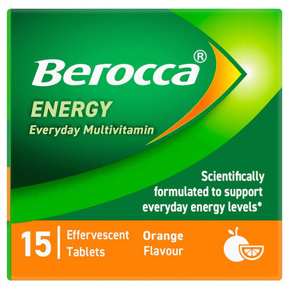 Berocca Energy Orange – 15 Effervescent Multivitamin Tablets
