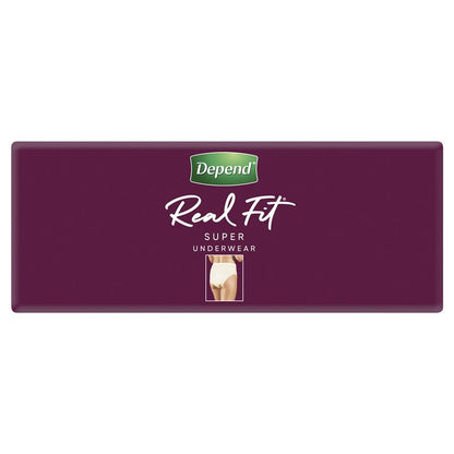 Depend Real Fit Super Disposable Underwear for Women, Medium, 1x16 Pack