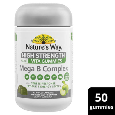 Nature's Way Adult Vita Gummies High Strength Mega B Complex - 50 Pastilles