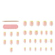 Glam By Manicare Glam Ready Pre-Glued Nails - La Petite French - 30 Pieces – view 4