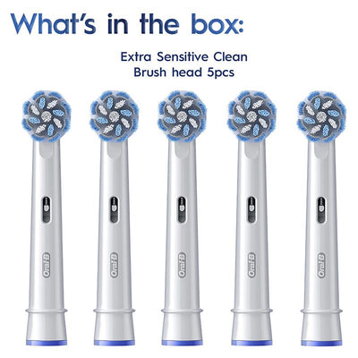 Oral-B Extra Sensitive Clean Electric Toothbrush Refills - 5 Pack