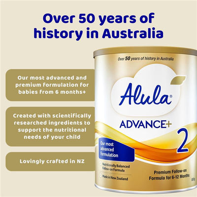 Alula Advance+ Stage 2 Follow On Formula 6-12 Months 800g - Balanced Nutrition for Growing Babies