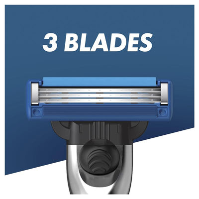 Gillette Mach3 Turbo 3D Razor – Ergonomic Handle with 2 Cartridges