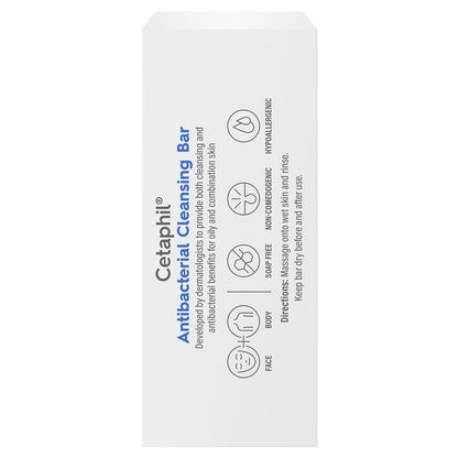 Cetaphil Antibacterial Cleansing Bar 127g for Oily & Combination Skin