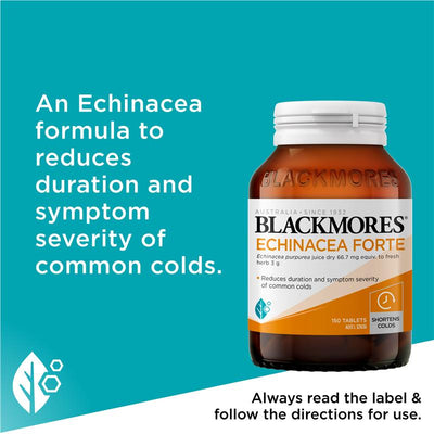Blackmores Echinacea Forte 150 Tablets - Immune Support & Cold Relief