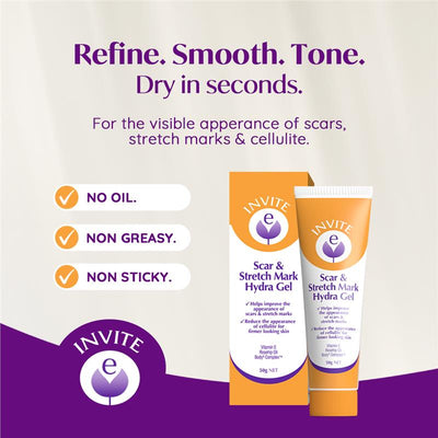 Invite E Scar & Stretch Mark Gel 50g - Advanced Skin Care Solution