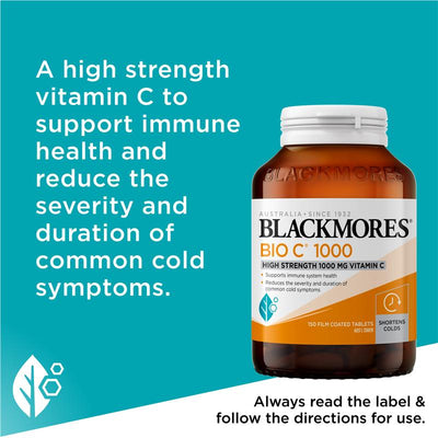Blackmores Bio C 1000 Vitamin C with Bioflavonoids, 150 Tablets