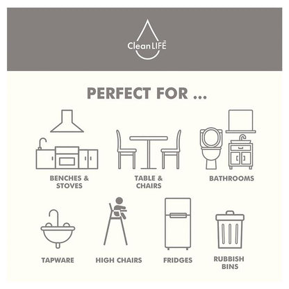 CleanLIFE Surface Disinfectant Wipes - 80 Pack