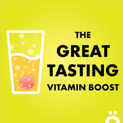 Voost Energy Effervescent Vitamins Orange & Mango, Vegan, 20 Tablets
