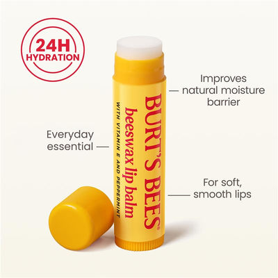 Burt's Bees Beeswax Lip Balm 4.25g - 100% Natural Moisturizer