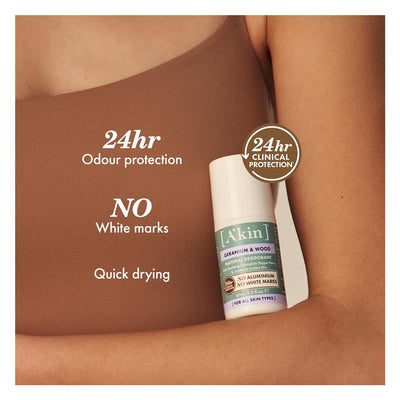 Akin Geranium & Wood Natural Roll-On Deodorant 65ml