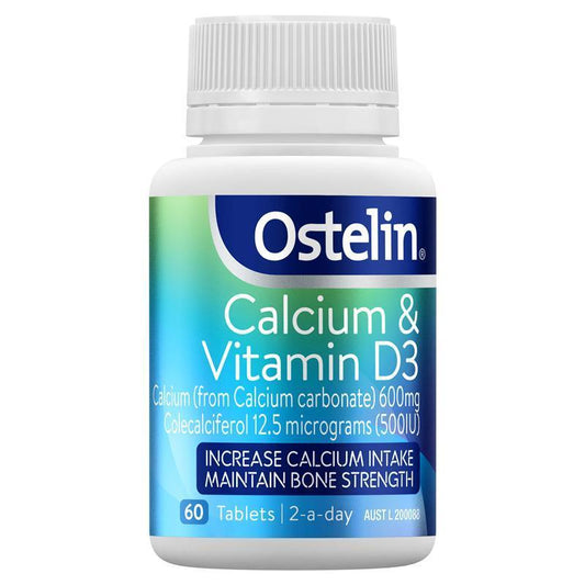 Ostelin Calcium & Vitamin D3 60 Tablets - Bone Health Support-Auzzi Store