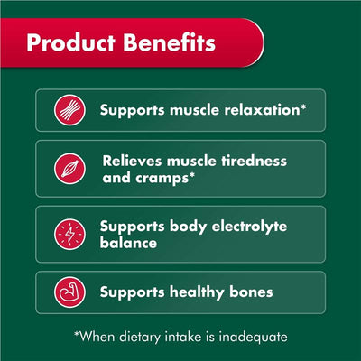 Nature's Own Magnesium Chelate 500mg Dietary Supplement – 75 Capsules