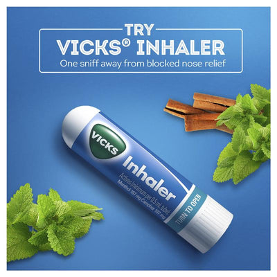 Vicks Inhaler Nasal Decongestant 2 Pack - Fast Relief for Blocked Nose