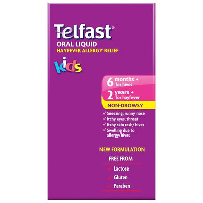 Telfast Kids Oral Liquid 60ml - Quick Allergy Relief for Children