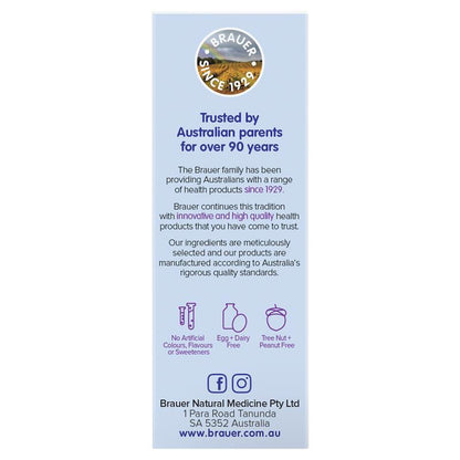 Brauer Immune Defence Probiotic Liquid For Infants 45ml - Supports Gut Health