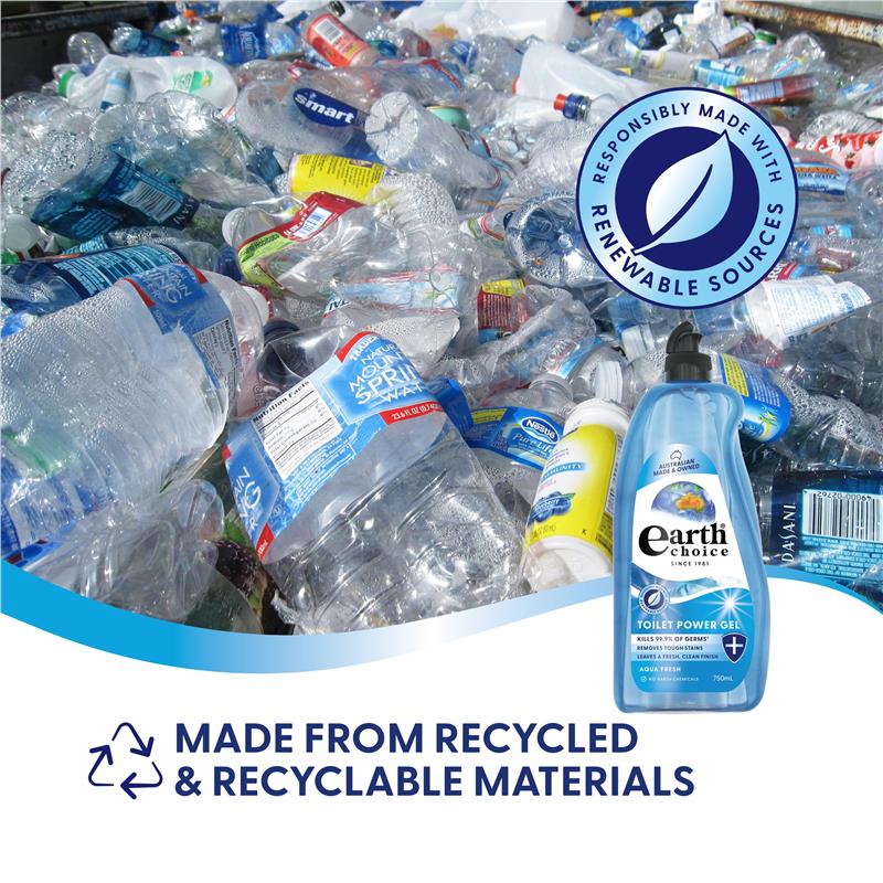 Earth Choice Toilet Cleaner Aqua Fresh 750ml - Powerful Eco-Friendly Clean-Auzzi Store