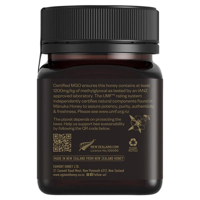 Egmont UMF 25+ Manuka Honey 250g | Raw, NZ MGO 1200+