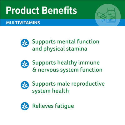 Cenovis Men's Multivitamin + Performance Support - 50 Capsules