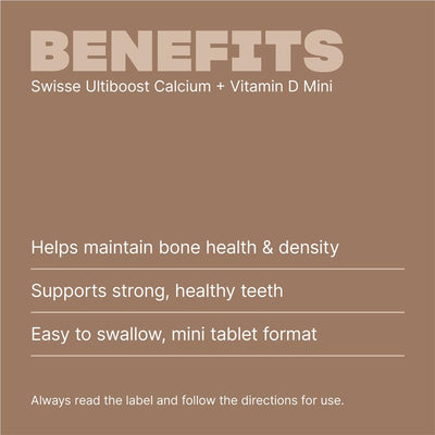 Swisse Calcium + Vitamin D3 Supplement - 300 Mini Tablets