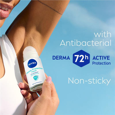 NIVEA Intense Protection Fresh 72H Anti-Perspirant Roll-On, 50ml