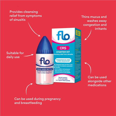 FLO CRS Refill Pack - 50 Sachets for Sinus Relief