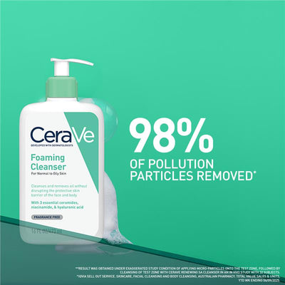 CeraVe Foaming Cleanser 473ml - Deep Clean for Oily Skin